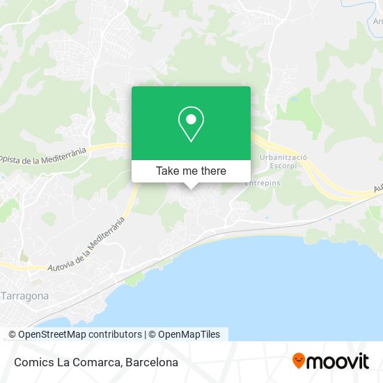 Comics La Comarca map