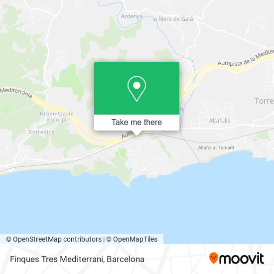 Finques Tres Mediterrani map