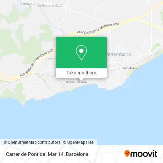 Carrer de Pont del Mar 14 map