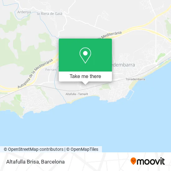 Altafulla Brisa map
