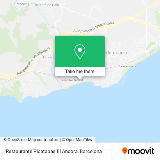 Restaurante Picatapas El Ancora map