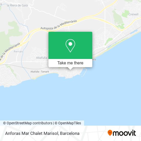 Anforas Mar Chalet Marisol map