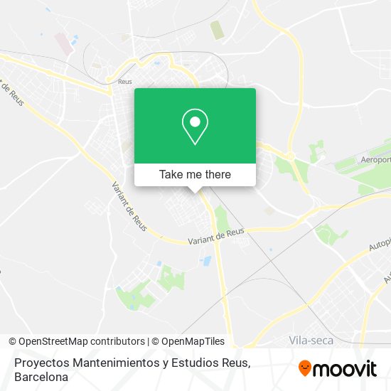 Proyectos Mantenimientos y Estudios Reus map