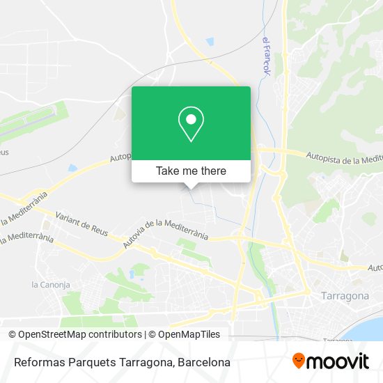 Reformas Parquets Tarragona map