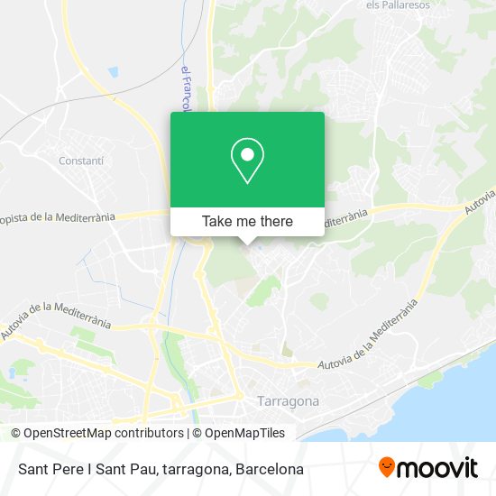 Sant Pere I Sant Pau, tarragona map