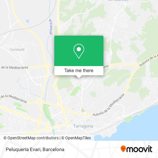 Peluquería Evari map