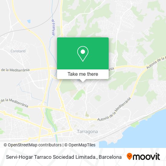 Servi-Hogar Tarraco Sociedad Limitada. map