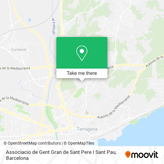 Associacio de Gent Gran de Sant Pere I Sant Pau map