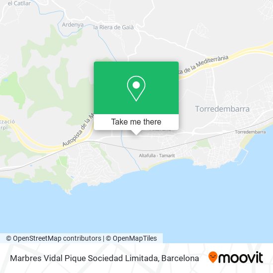 Marbres Vidal Pique Sociedad Limitada map