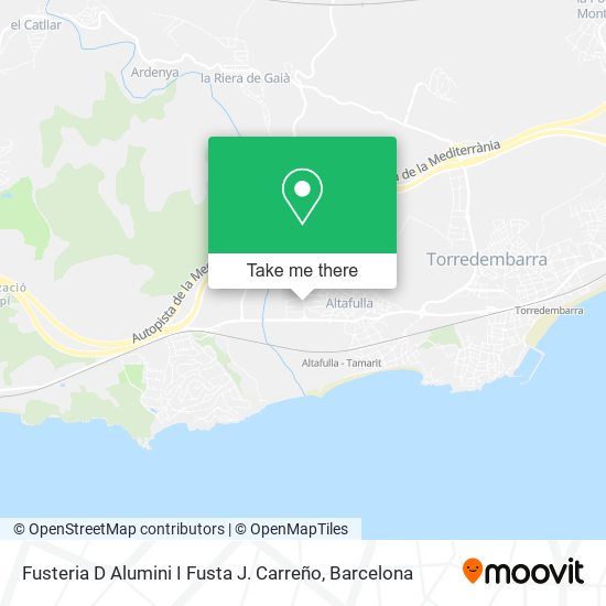 Fusteria D Alumini I Fusta J. Carreño map