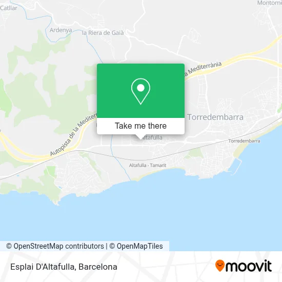 Esplai D'Altafulla map