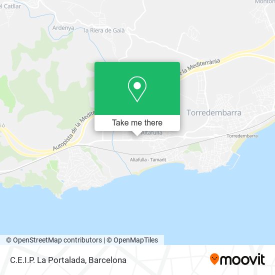 C.E.I.P. La Portalada map