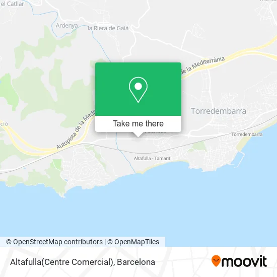 Altafulla(Centre Comercial) map