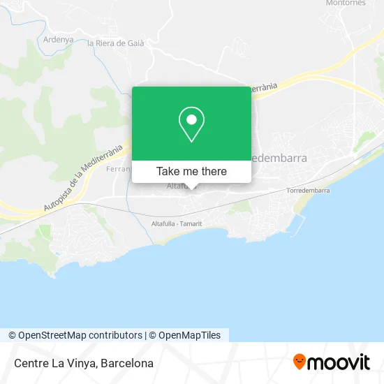 Centre La Vinya map