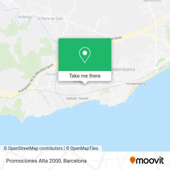 Promociones Alta 2000 map