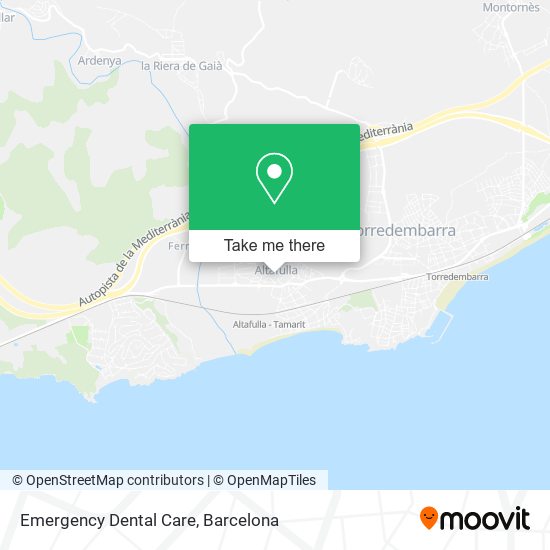 Emergency Dental Care map