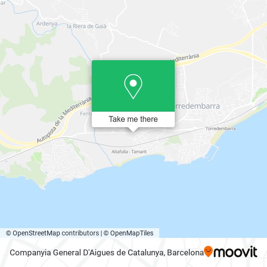 Companyia General D'Aigues de Catalunya map