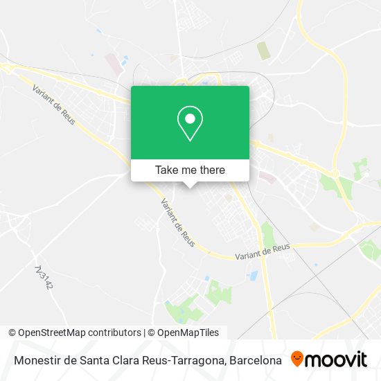 Monestir de Santa Clara Reus-Tarragona map