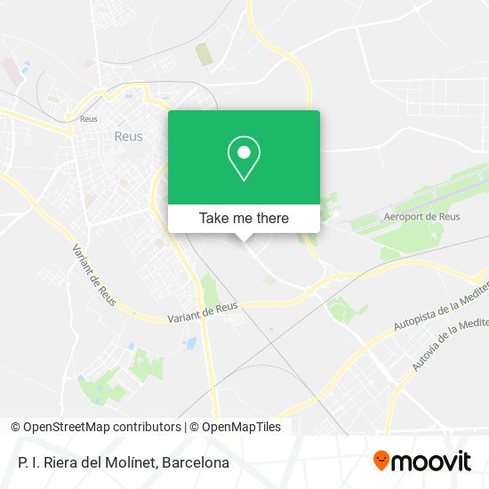 P. I. Riera del Molínet map