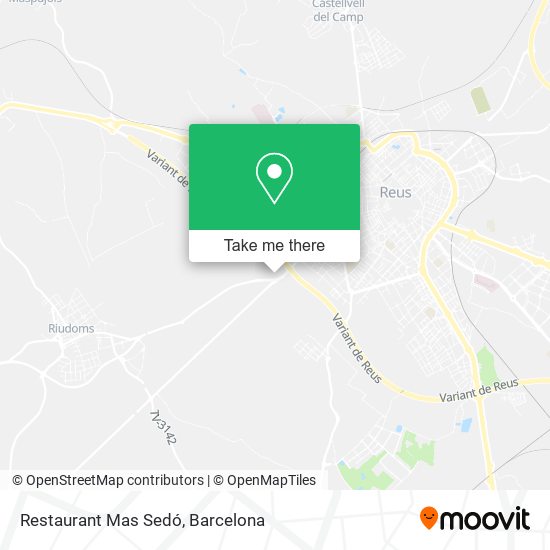 Restaurant Mas Sedó map