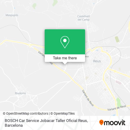 BOSCH Car Service Jobacar Taller Oficial Reus map