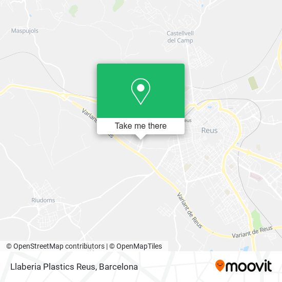 Llaberia Plastics Reus map