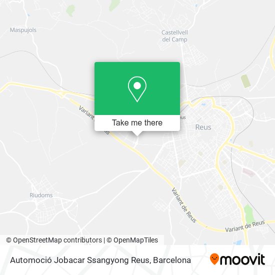 Automoció Jobacar Ssangyong Reus map
