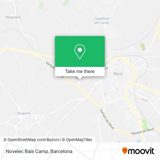 Novelec Baix Camp map