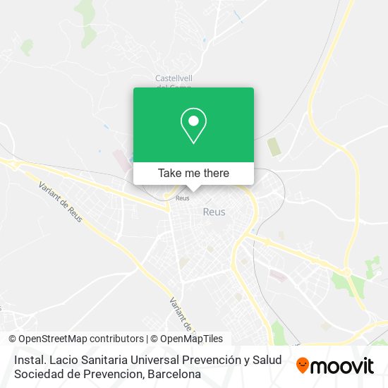 Instal. Lacio Sanitaria Universal Prevención y Salud Sociedad de Prevencion map