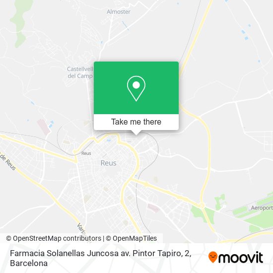Farmacia Solanellas Juncosa av. Pintor Tapiro, 2 map