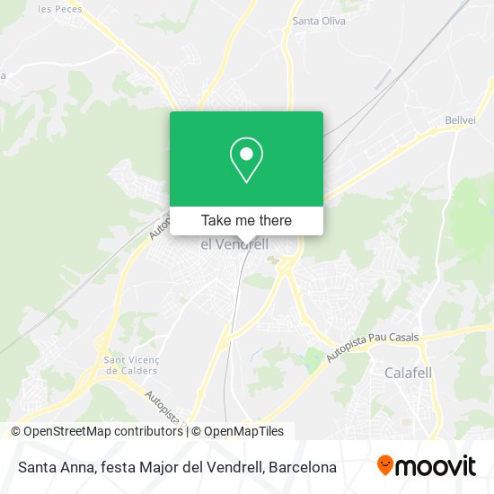 Santa Anna, festa Major del Vendrell map