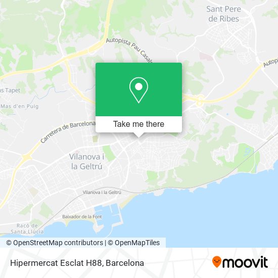 Hipermercat Esclat H88 map