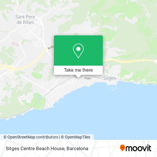 Sitges Centre Beach House map
