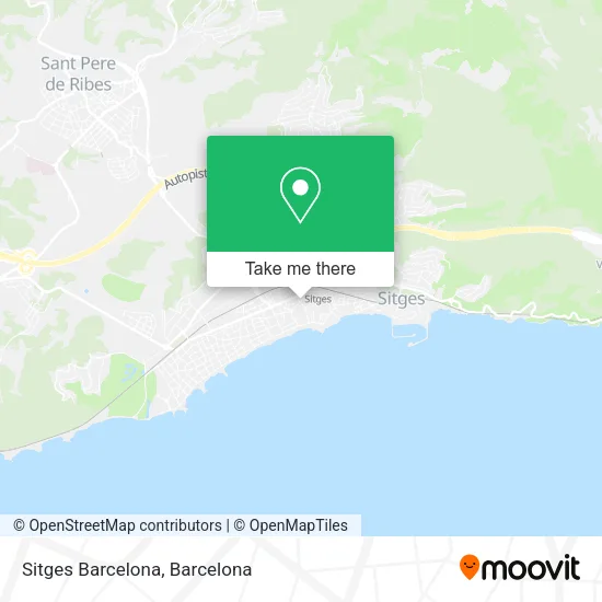 Sitges Barcelona map