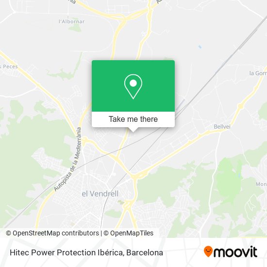 Hitec Power Protection Ibérica map