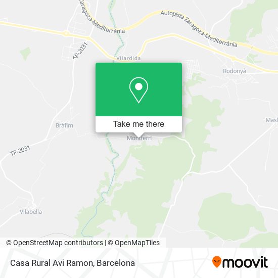 Casa Rural Avi Ramon map