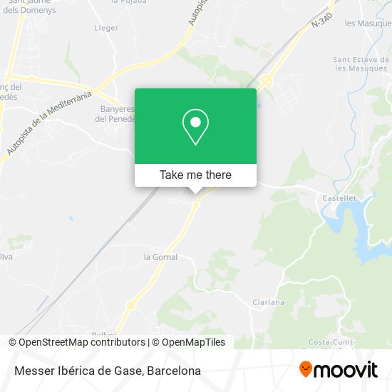Messer Ibérica de Gase map