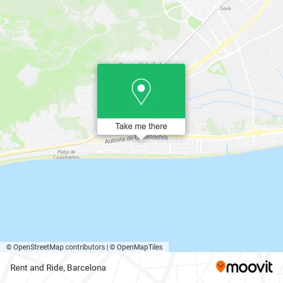 Rent and Ride map