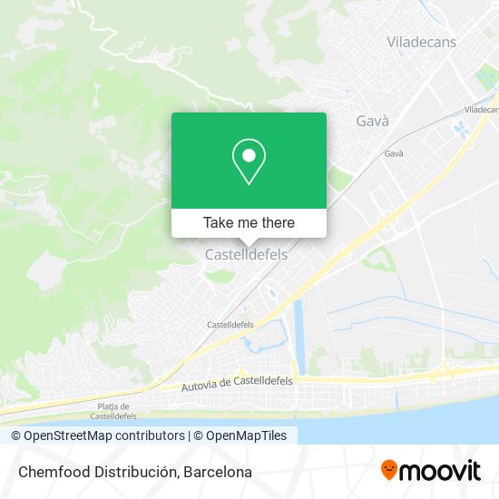 Chemfood Distribución map