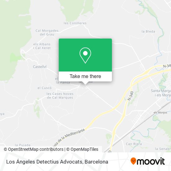 Los Ángeles Detectius Advocats map