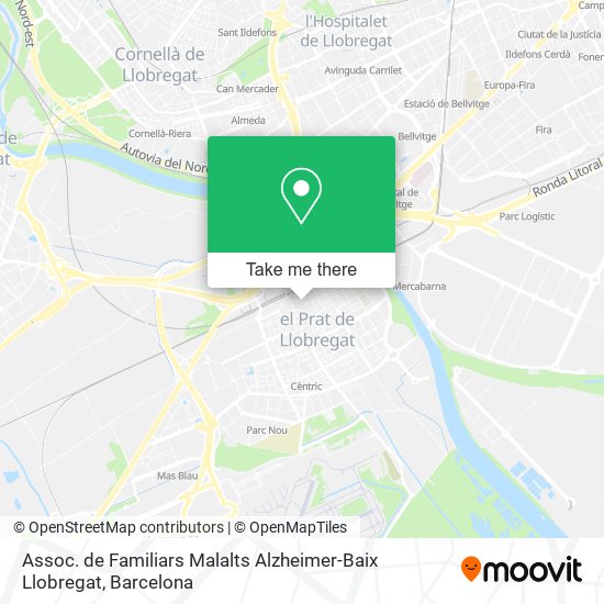 Assoc. de Familiars Malalts Alzheimer-Baix Llobregat map