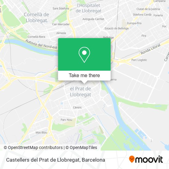 Castellers del Prat de Llobregat map