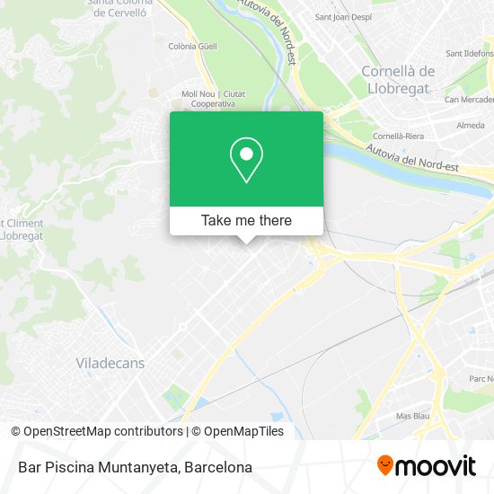 Bar Piscina Muntanyeta map