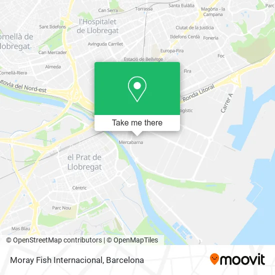 Moray Fish Internacional map