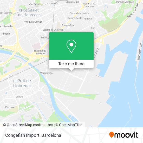 mapa Congefish Import