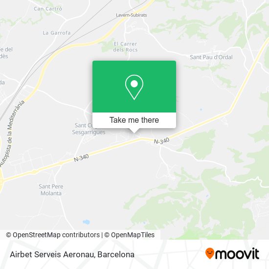 Airbet Serveis Aeronau map