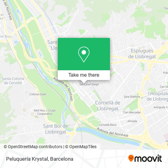 Peluquería Krystal map