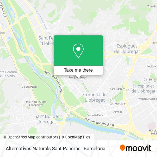 Alternativas Naturals Sant Pancraci map