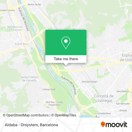 Aldaba - Orsystem map