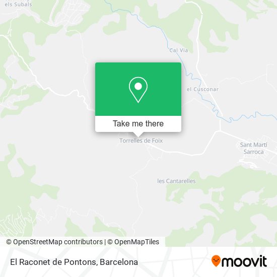 El Raconet de Pontons map